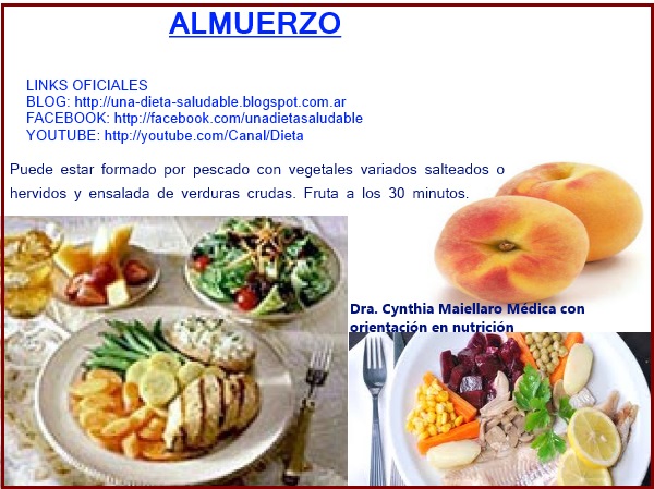 Un blog sobre una dieta saludables