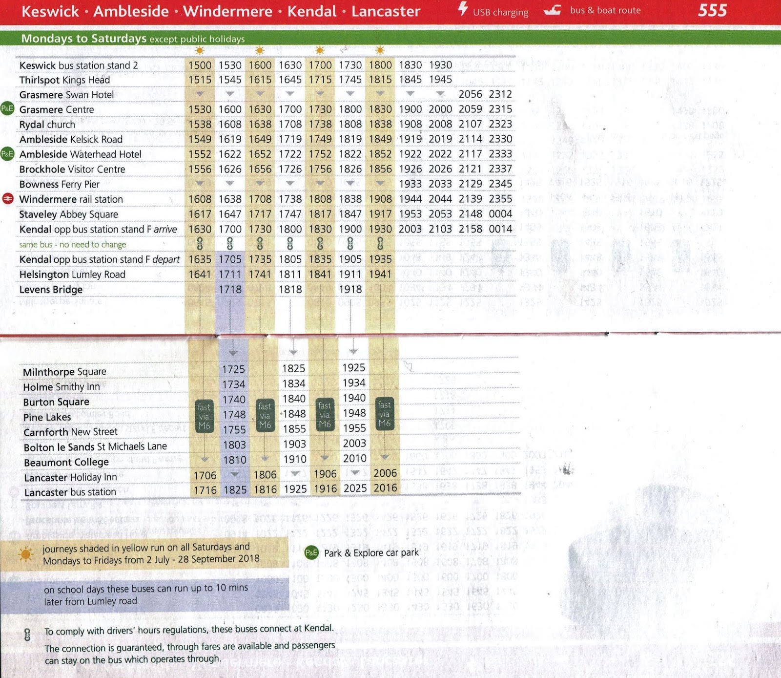 Lancaster District Bus Users' Group Take Care When Going to Carnforth.