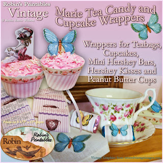 http://robinwillsondesigns.com/product/vintage-marie-tea-candy-cupcake-wrappers/