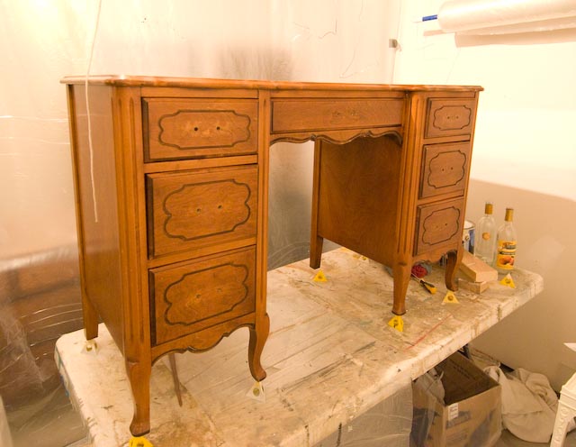 Our Country Farmhouse West Michigan Furniture Company New Desk A Fairly Attractive Old Desk Wouldn T You Say But Just Couldn Have Too Many Colors Shades Of Wood Going On In One Room So It Needed To Be Painted