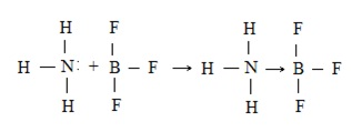 reação acido base lewis trifluoreto boro amonia bf3 nh3