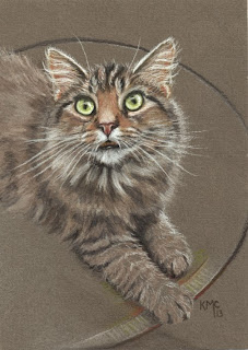 http://www.ebay.com/itm/KMCoriginals-Cat-on-table-green-eyes-long-haired-feline-kitty-original-5x7-art-/310800783987?pt=Art_Drawings&hash=item485d2b9a73
