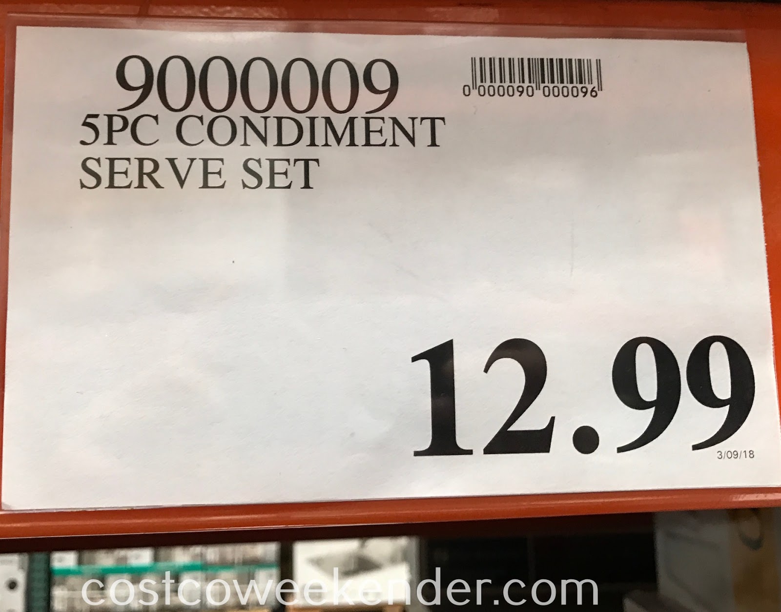 5piece Stoneware Serving Set Costco Weekender