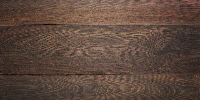 Dark hardwood shows off the natural graining