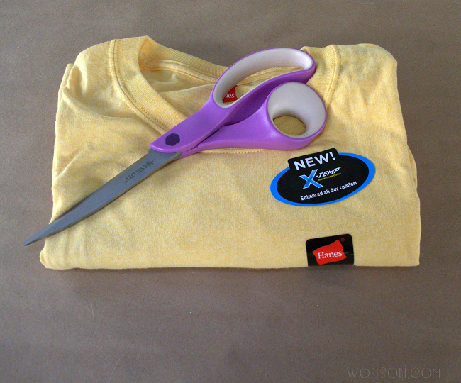 tee shirt ties on the side