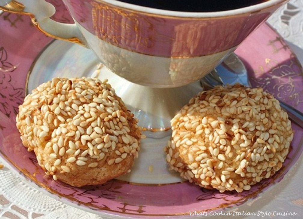 BEST Italian Sesame Seed Cookies What's Cookin' Italian Style Cuisine