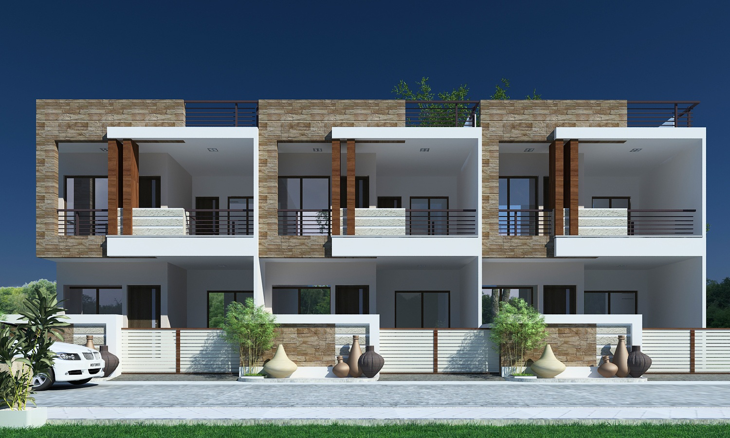 Archplanest Online House Design Consultants Row House Elevation Designs