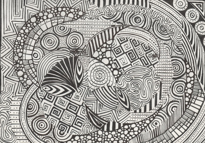 Contoh Doodle Art Pattern Jenis Doodle Art - Doodle Pattern