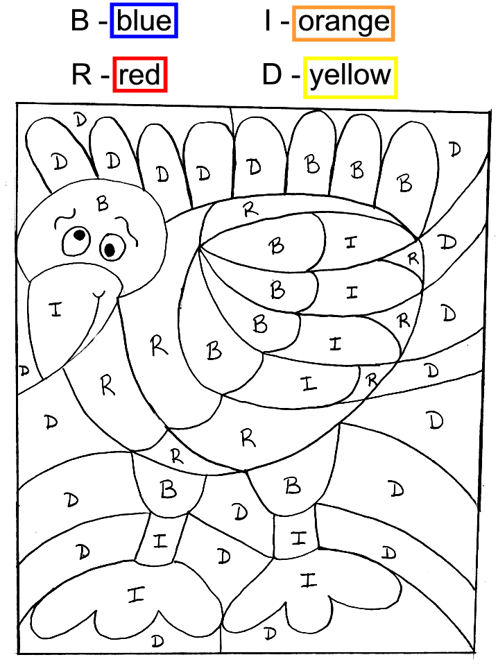 coloring-activity-pages-turkey-color-by-letter