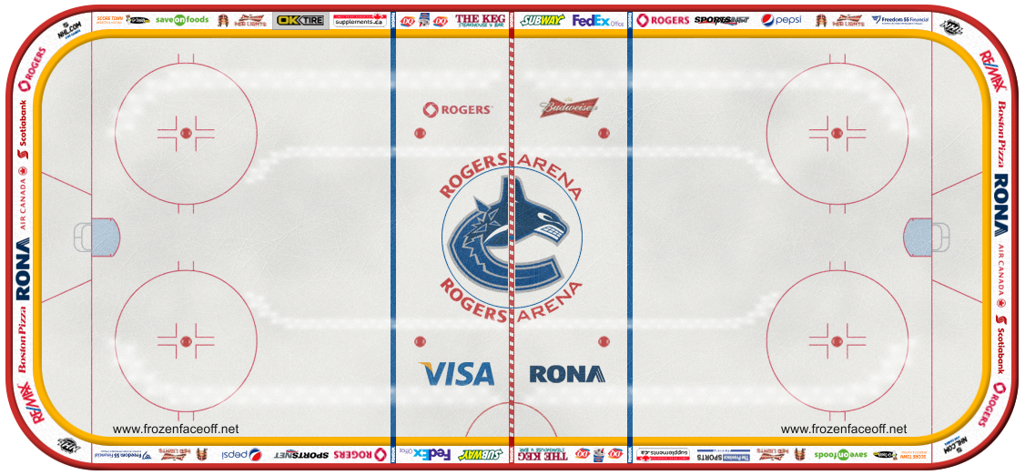 Vancouver Canucks 2014 ~ Frozen Faceoff - Full Rinks