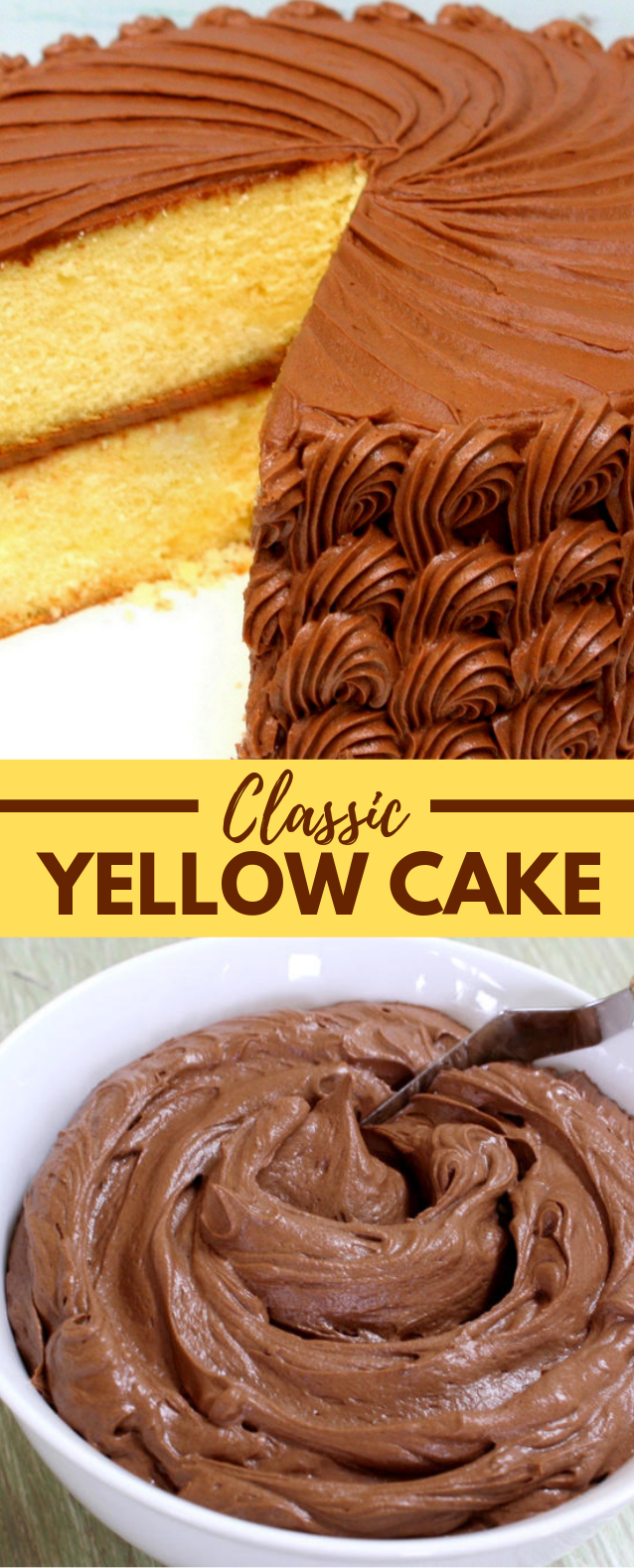YELLOW CAKE {A SCRATCH RECIPE} #cake #homemade
