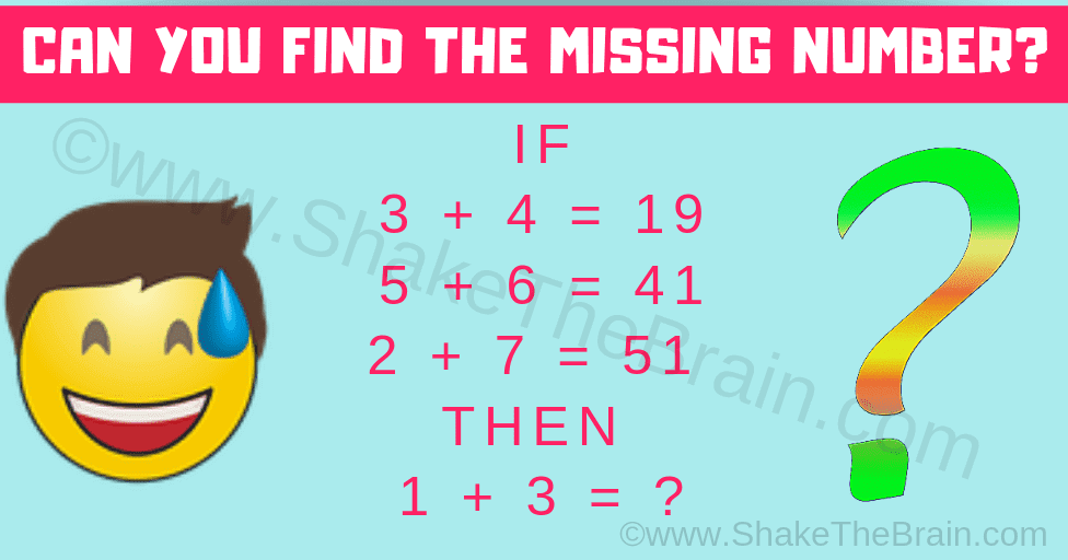Math Riddle: Missing Number Logical Reasoning Question