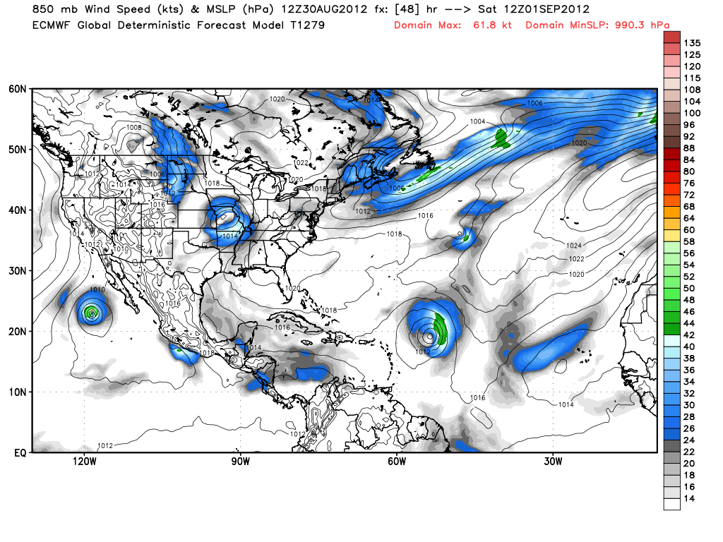 Stratustatus Forecast for Tropical Storm Leslie