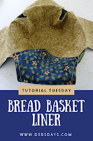 Fabric Bread Basket Liner Sewing Project