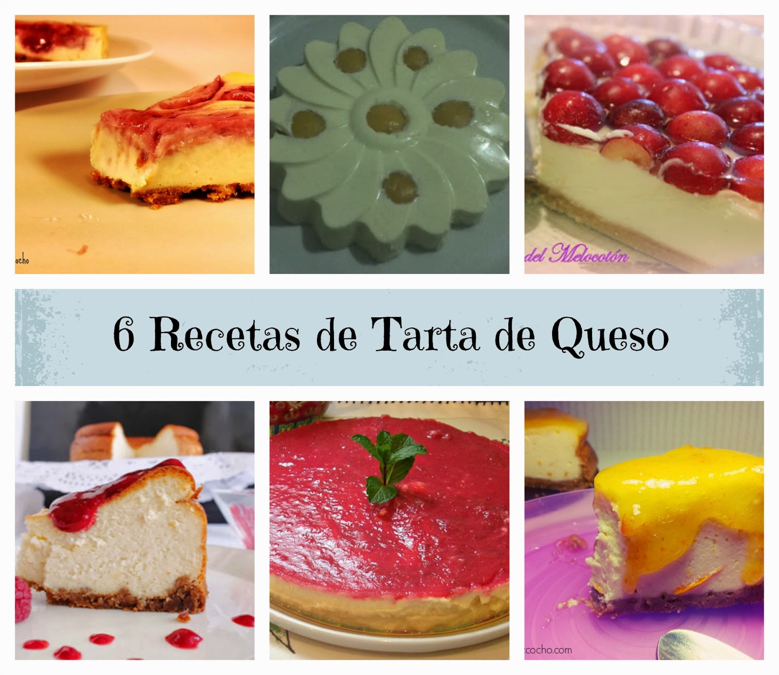 6 Recetas de Tarta de Queso