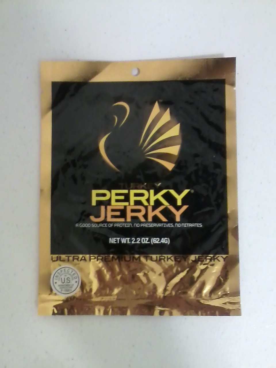 CAFFEINE! Review for Turkey Perky Jerky