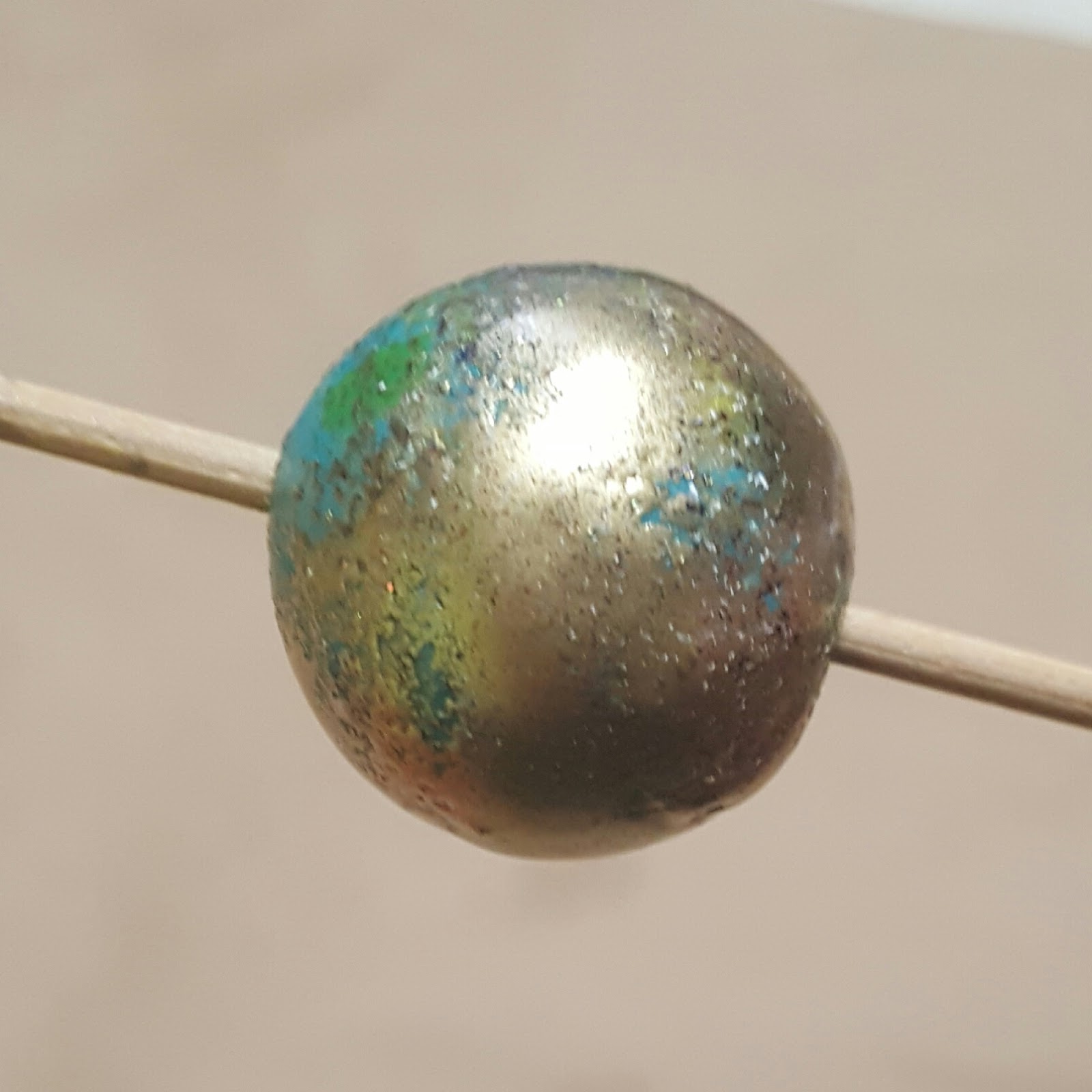 Artybecca Embossing Powders on Polymer Clay