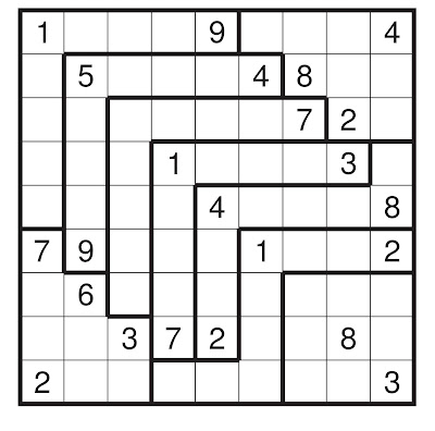 Sudoku - Your attention. Killer sudoku puzzle 6x6, extreme