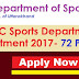 UKSSSC Sports Department Recruitment 2017- 72 Posts