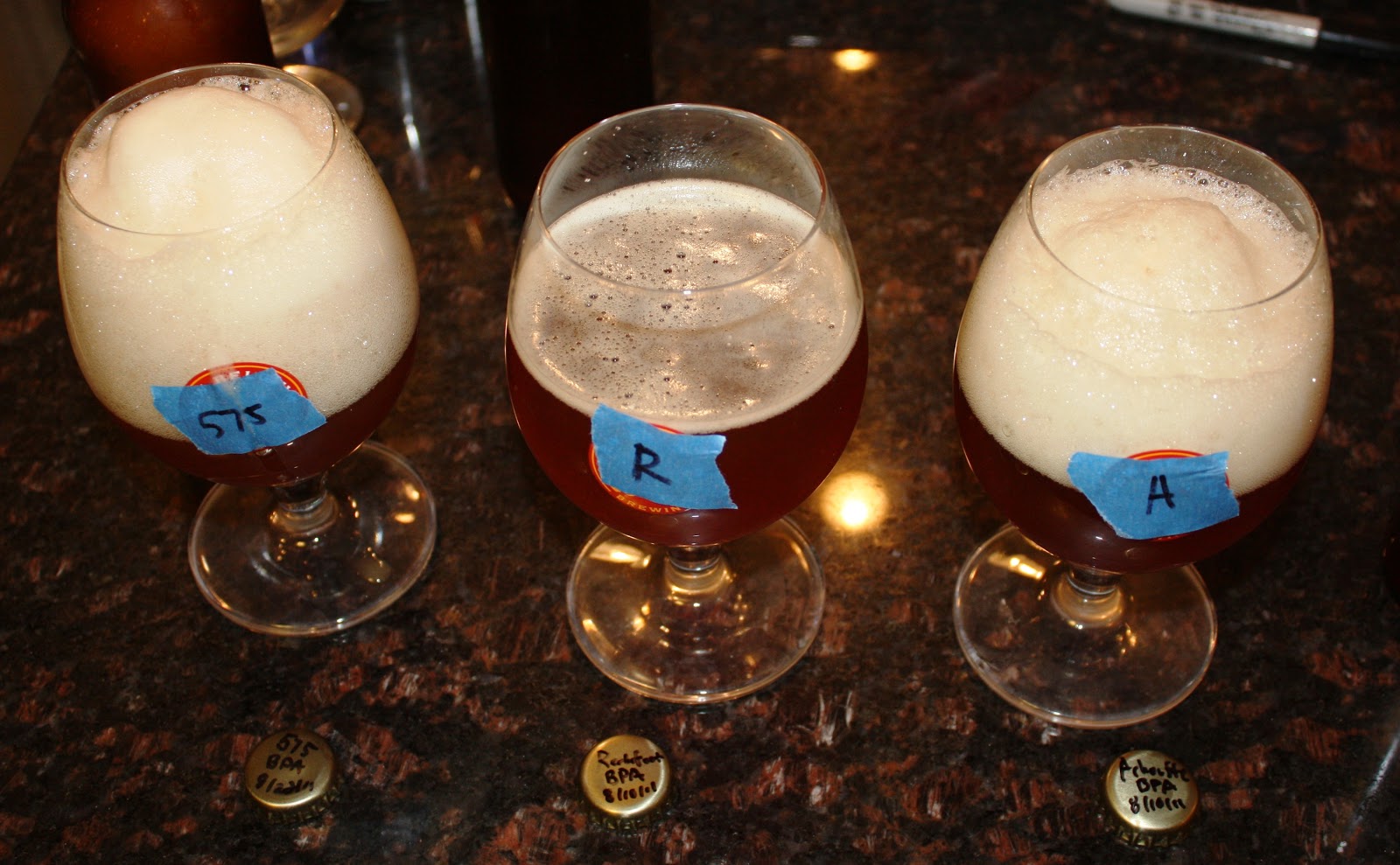 Bikes, Beer, and Adventures Homebrew Tasting Belgian Pale Ale 3 ways