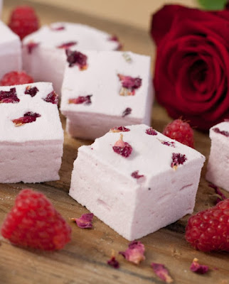 Mallows raspberry roses