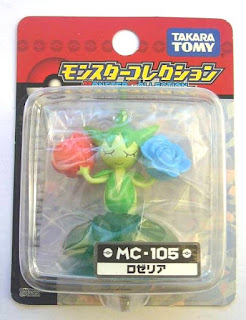 Roselia Pokemon Figure Tomy Monster Collection MC series