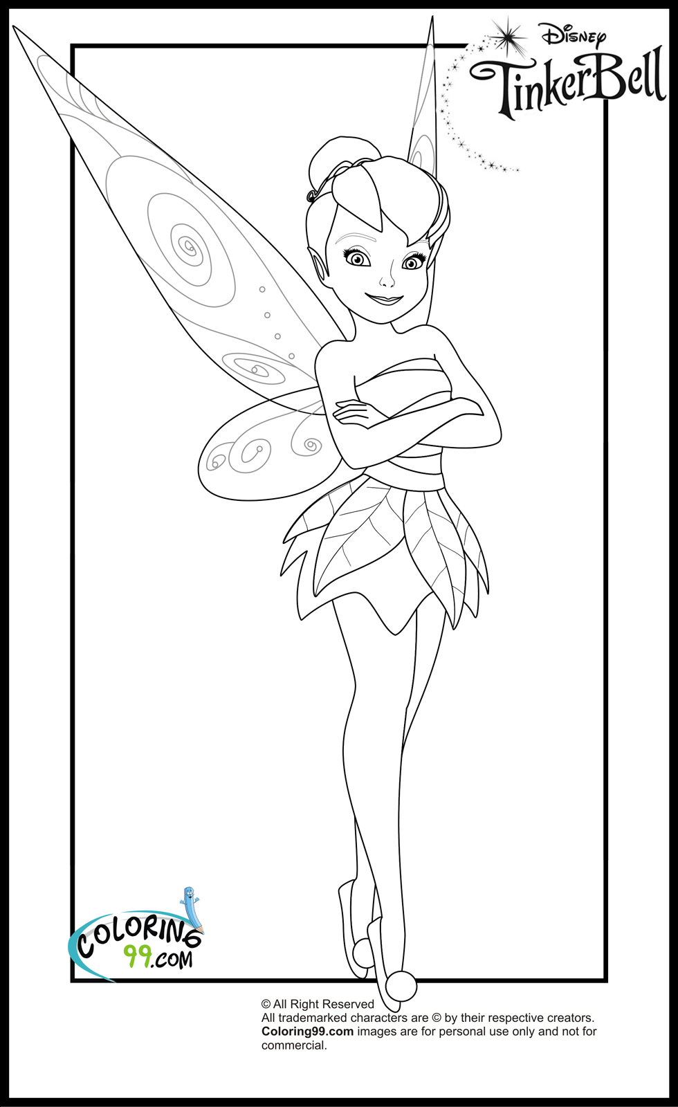 Tinkerbell Coloring Pages Team Colors Tinkerbell Coloring Pages Team Colors