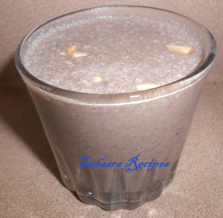 Sahasra Recipes Banana Oreo Smoothie
