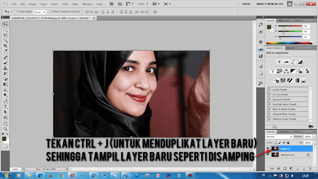 photoshop duplicate layer