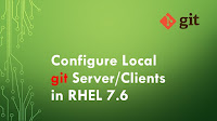 Git Configure Local git Server Clients in RHEL 7.6