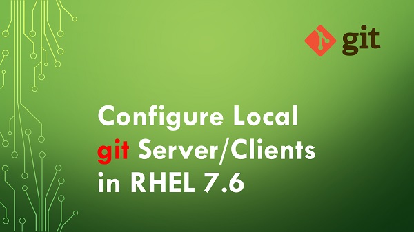 Git Configure Local git Server Clients in RHEL 7.6