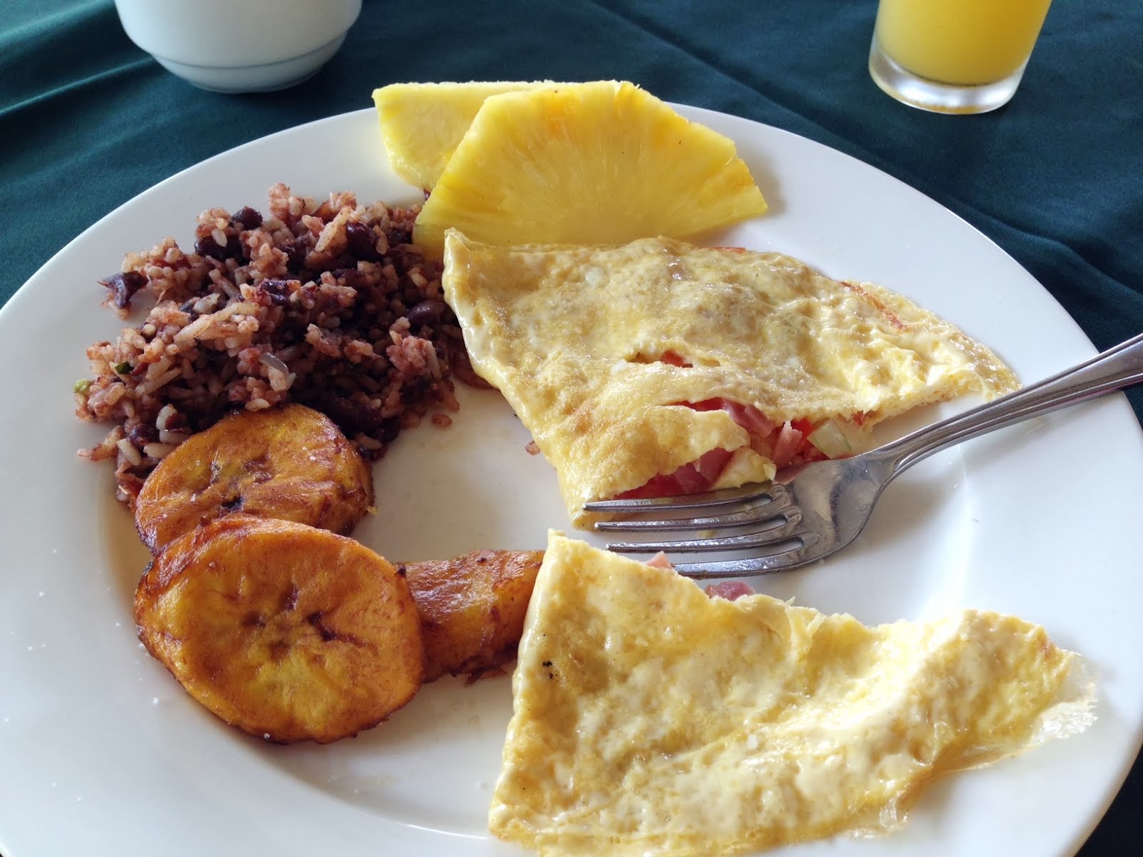 Jeff Cospolich our first Costa Rican breakfast