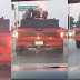 VIDEO: Sicarios del Cártel del Noreste patrullando en camioneta artillada con barret calibre 50 en Nuevo Laredo, Tamaulipas