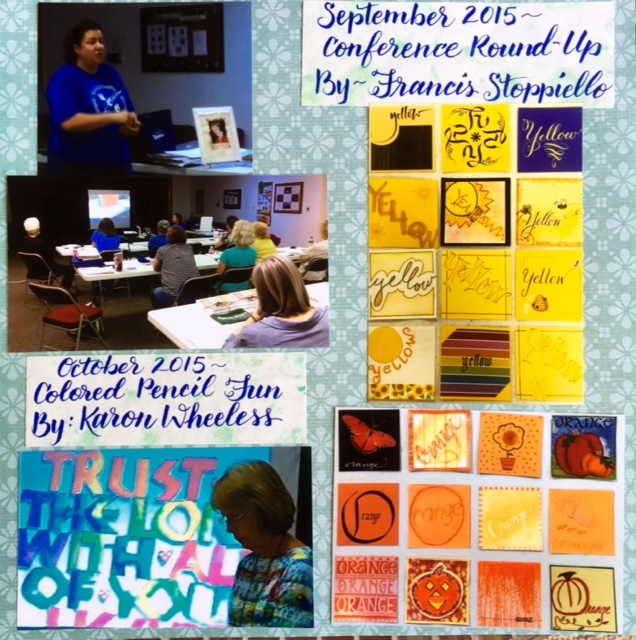 Waco Calligraphy Guild 2015 Scrapbook