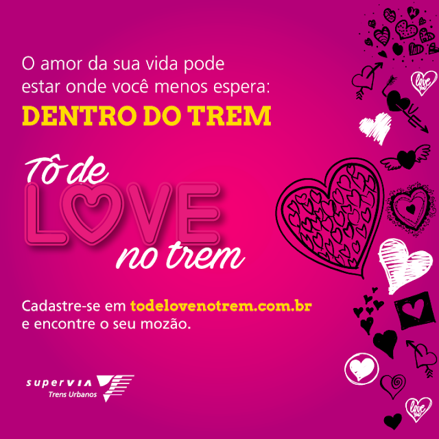 SuperVia lança campanha de Dia dos Namorados "Tô de love no trem"