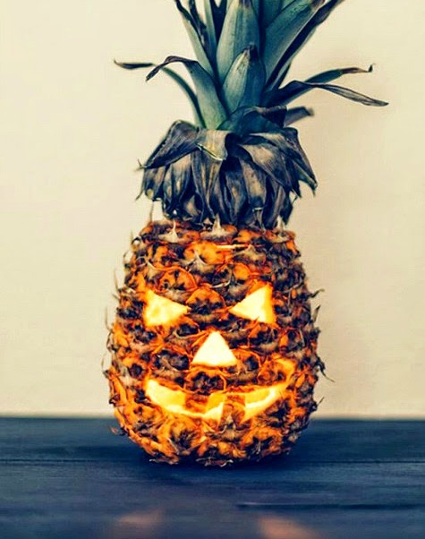 Pineapple Jack-O-Lantern