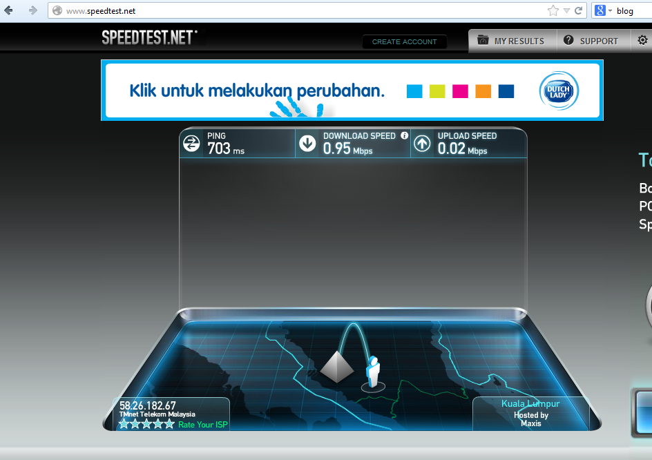 Cara membuat pengujian talian 1bestarinet interim menggunakan testmy