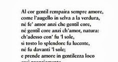 Al Cor Gentil Rempaira Sempre Amore Riassunto Al Cor Gentil Rempaira Sempre Amore Commento Al Testo Di Guido