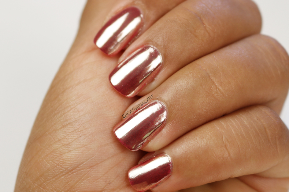 Diy Chrome Mirror Powder Nails Nail Art Ideas Copper Chrome Nails