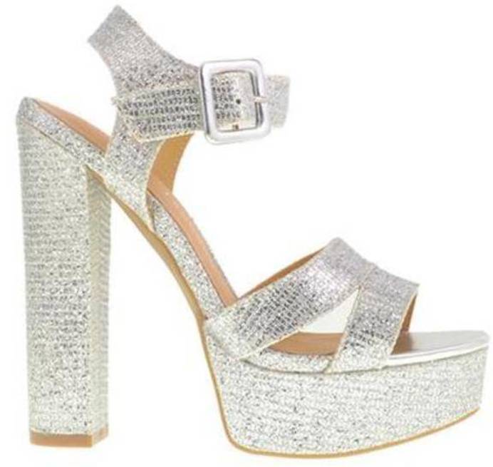 Silver Platform Heels