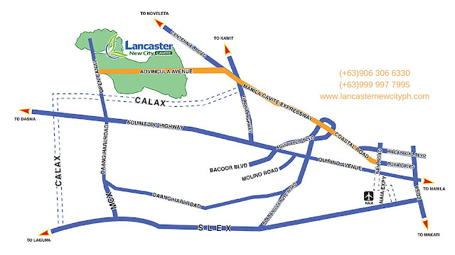 Location Map - Alexandra Single Attached House in Lancaster New City Cavite