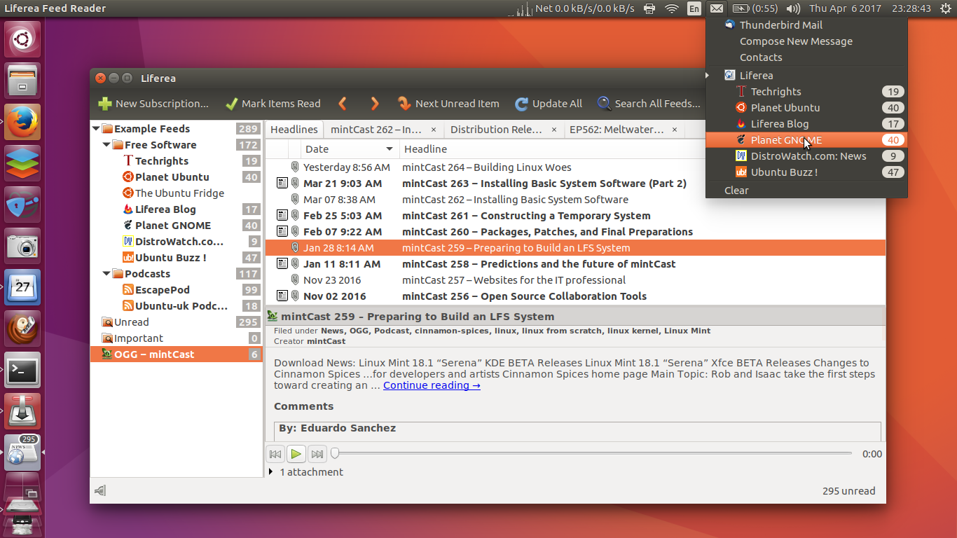 ubuntu rss reader