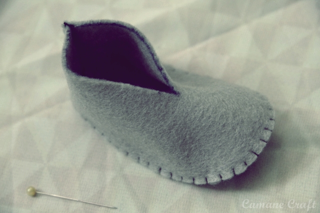 Camane Craft Cara membuat sepatu bayi dari kain flanel