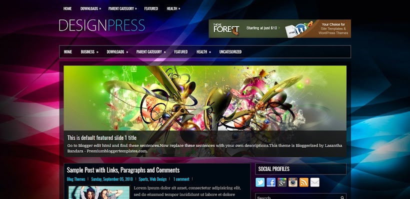DesignPress Free Blogger Template