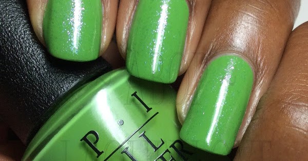 5. OPI Nail Lacquer in "I'm Sooo Swamped!" - wide 8