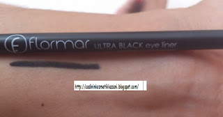 Flormar - Flormar Eyeliner - Ultra Black Eyeliner - Flormar Sabitlenen Göz Kalemi Siyah