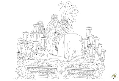 >PINTAR SEMANA SANTA MISTERIO DE SAN ESTEBAN