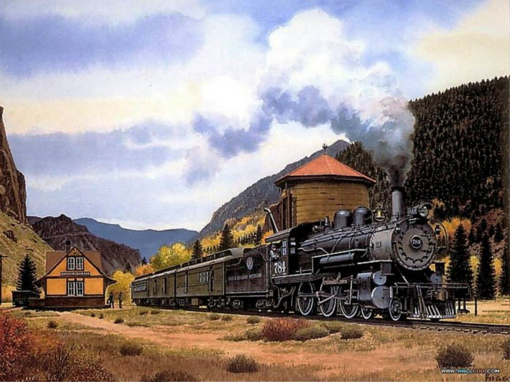 El arte es su máxima expresión : Recordando Los Trenes Antiguos en Los