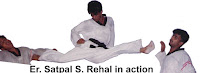 Master Er. Satpal Singh Rehal in Tkd action doing Taekwondo Flying  Split Kick, Garhshankar, Hoshiarpur, Mohali, Chandigarh, Punjab, India, Patiala, Jalandhar, Moga, Ludhiana, FSpliterozepur, Sangrur, Fazilka, Mansa, Nawanshahr, Ropar, Amritsar, Gurdaspur, Tarn taran, Martial Arts Tkd Training Club, Classes, Academy, Association, Federation