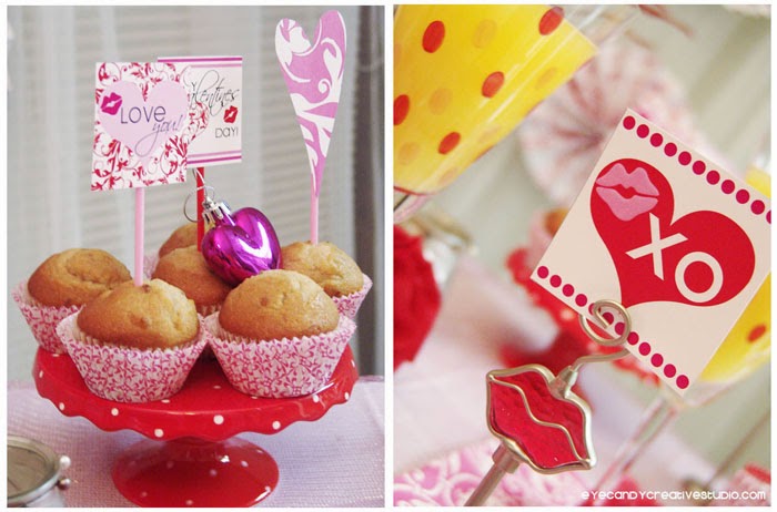 breakfast muffins, valentines breakfast ideas, kiss me, mimosa